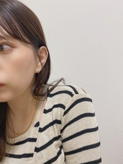 S925 デコレーションフープピアス
