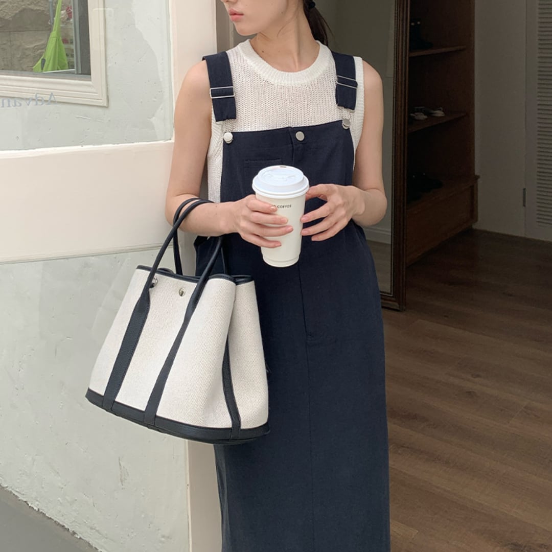 デニム サスペンダー ワンピース 2color/3412620