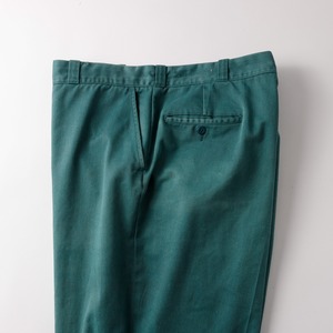 【逸品】60s special vintage work pants "BIG MAC"fade green Made in USA W39 GRIPPER zip／60年代 ヴィンテージ ワークパンツ スラックス トラウザーズ 実寸W39 コットン ポリエステル USA製 フェードグリーン