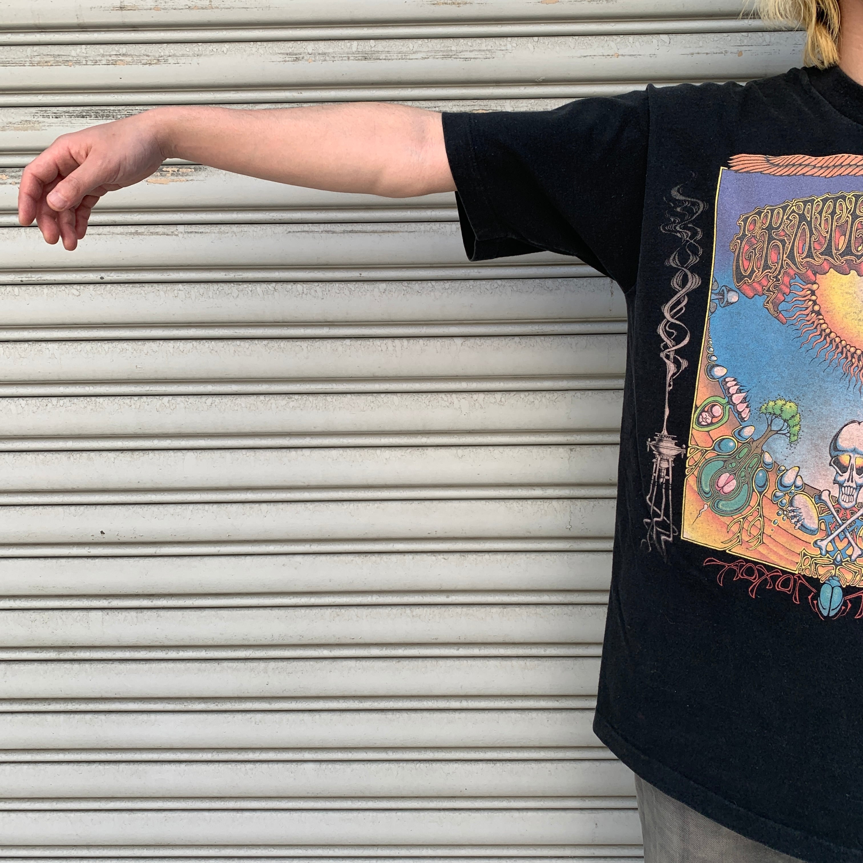 90s USA製 グレイトフルデッド リキッドブルー バンドT ツアーT 黒 L