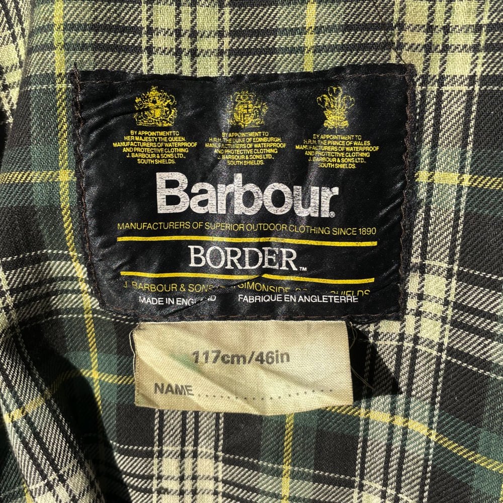 Babour [Barbour] Border [BORDER] Vintage Waxed Jacket [1990s