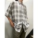 90's ON THE BRINK レーヨン オンブレチェックシャツ