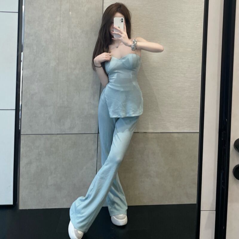 サマースタイルスリムトップス ハイウェストウェストレディース 夏物 ピュア YY-ファッション26504244009