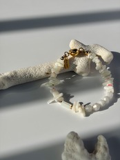 magnet bracelet | Shell Glow［GB040-WH］