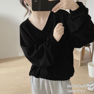 Vネック Tシャツ レディース 春秋 トップス 韓国 ゆったり 大人 かわいい おしゃれ きれいめ プルオーバー オーバーサイズ カジュアル 大人可愛い 大人女子