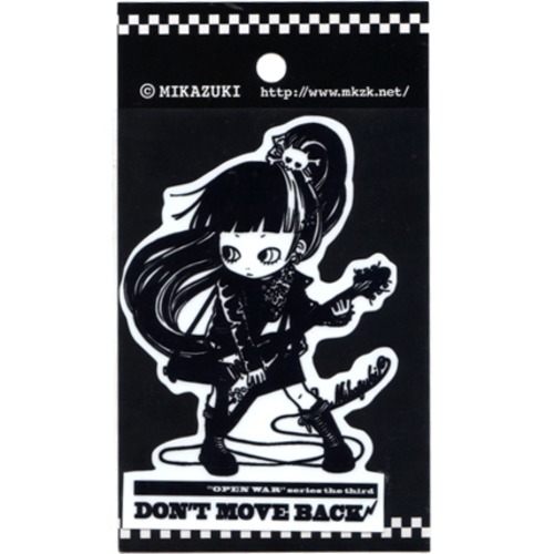 MIKAZUKI / ミカヅキ　ステッカー DON'T MOVE BACK ダイカット  ［ S-11 ］