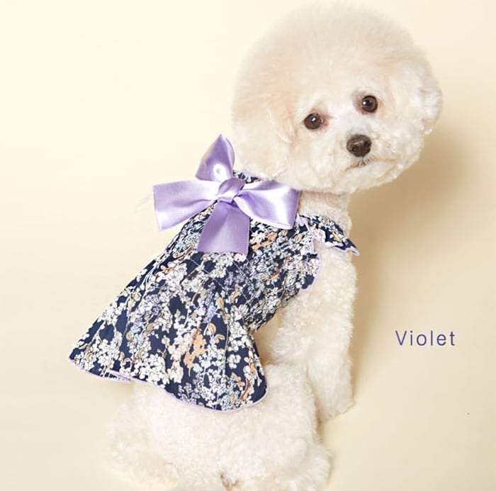 【SALE】ロココワンピース S ~ XL 4color  /  犬服 犬の服 犬 ワンピース ドッグウェア 小型犬 中型犬 ペット洋服　onepiece11