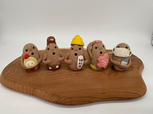 【春N】益子焼あげあげはにわkids5個セット