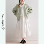 【2color】ふんわりシルエットのシープウールカーディガン P0069
