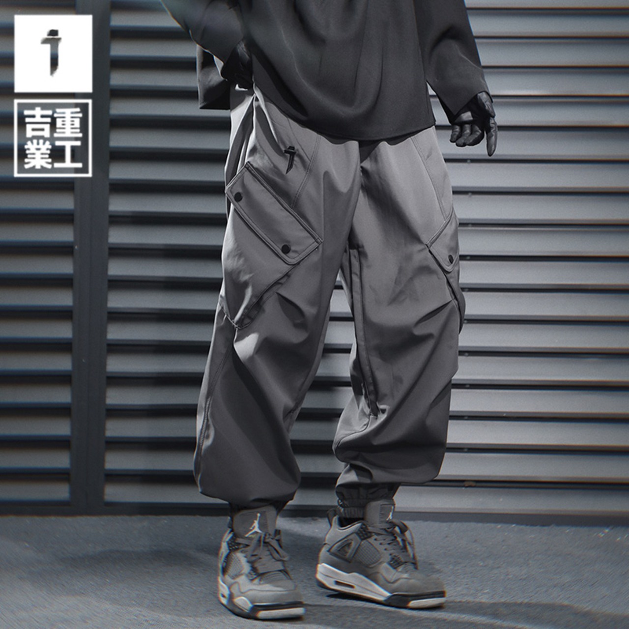 JIYEIND 24AW ステッチルーズカーゴパンツ