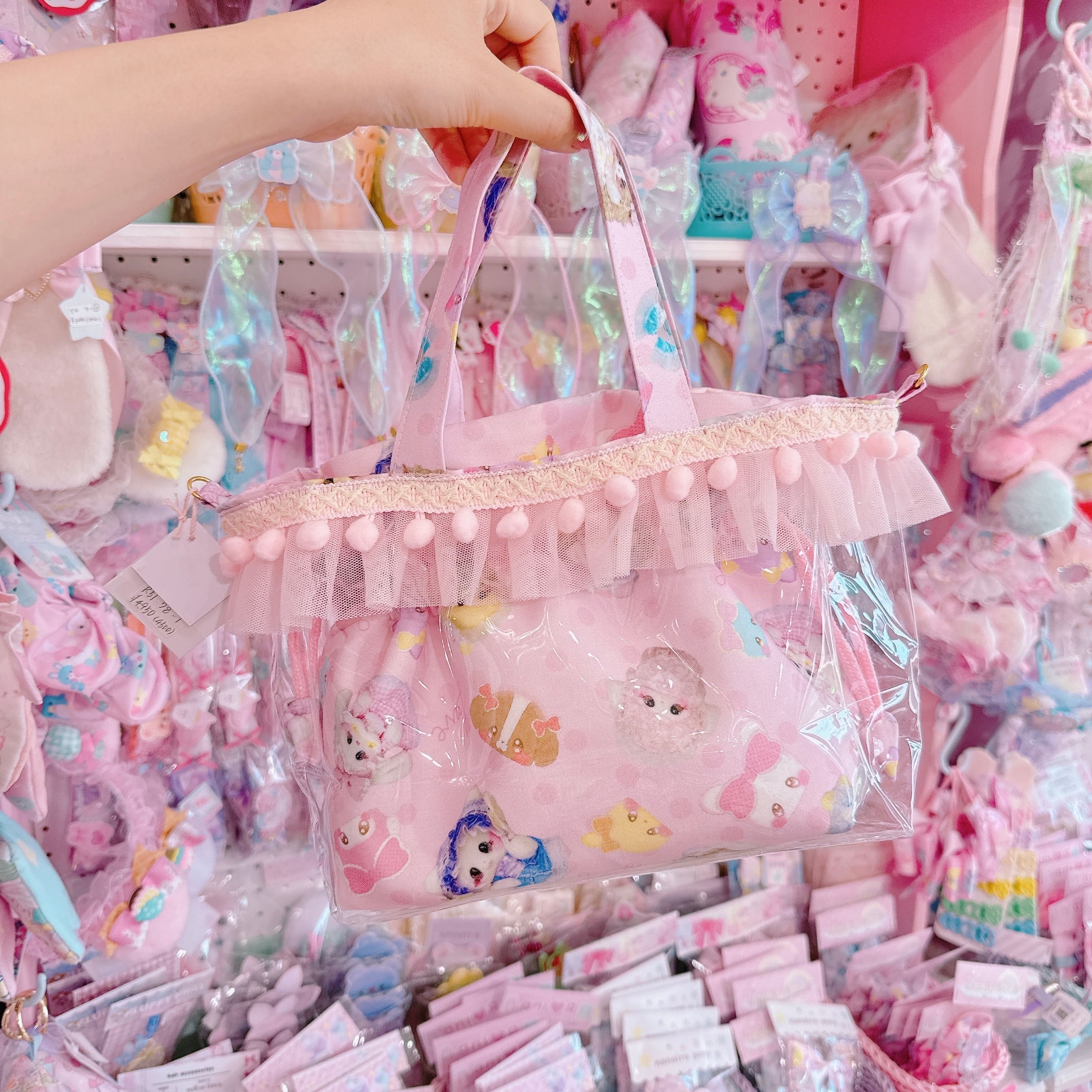【R51】78-1 2wayPVC巾着バッグ（ショルダーひも別売）