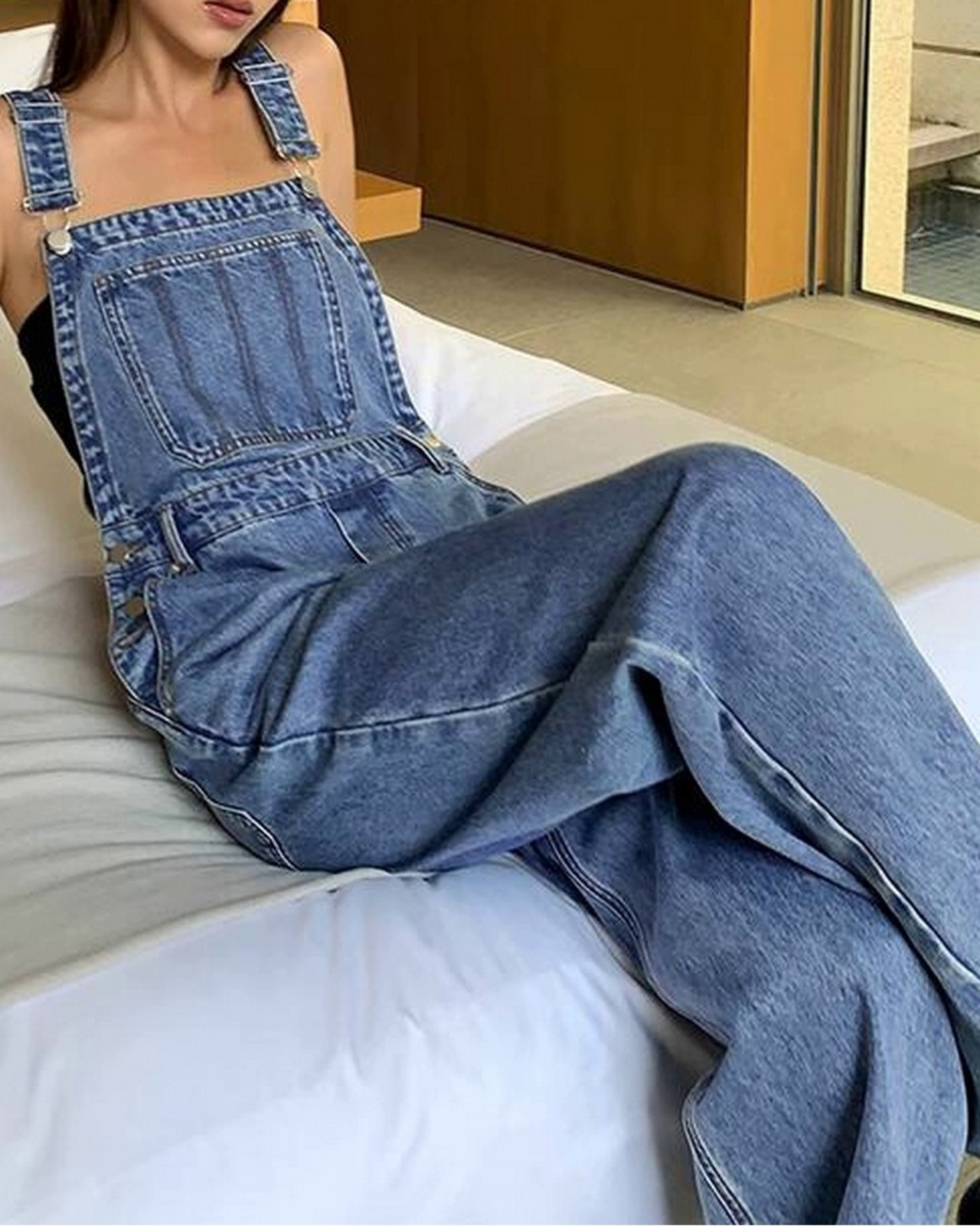 フロントポケットサロペットパンツ A0315 - 3