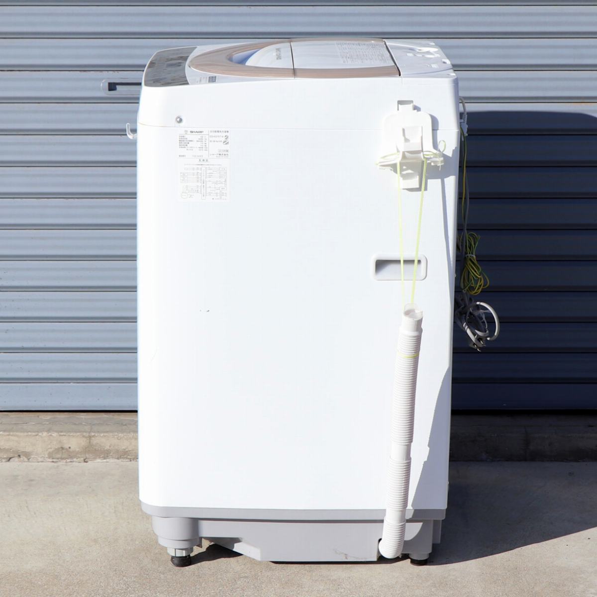 SHARP・シャープ・全自動電気洗濯機・7kg・ES-KS70T・2018年製・No 