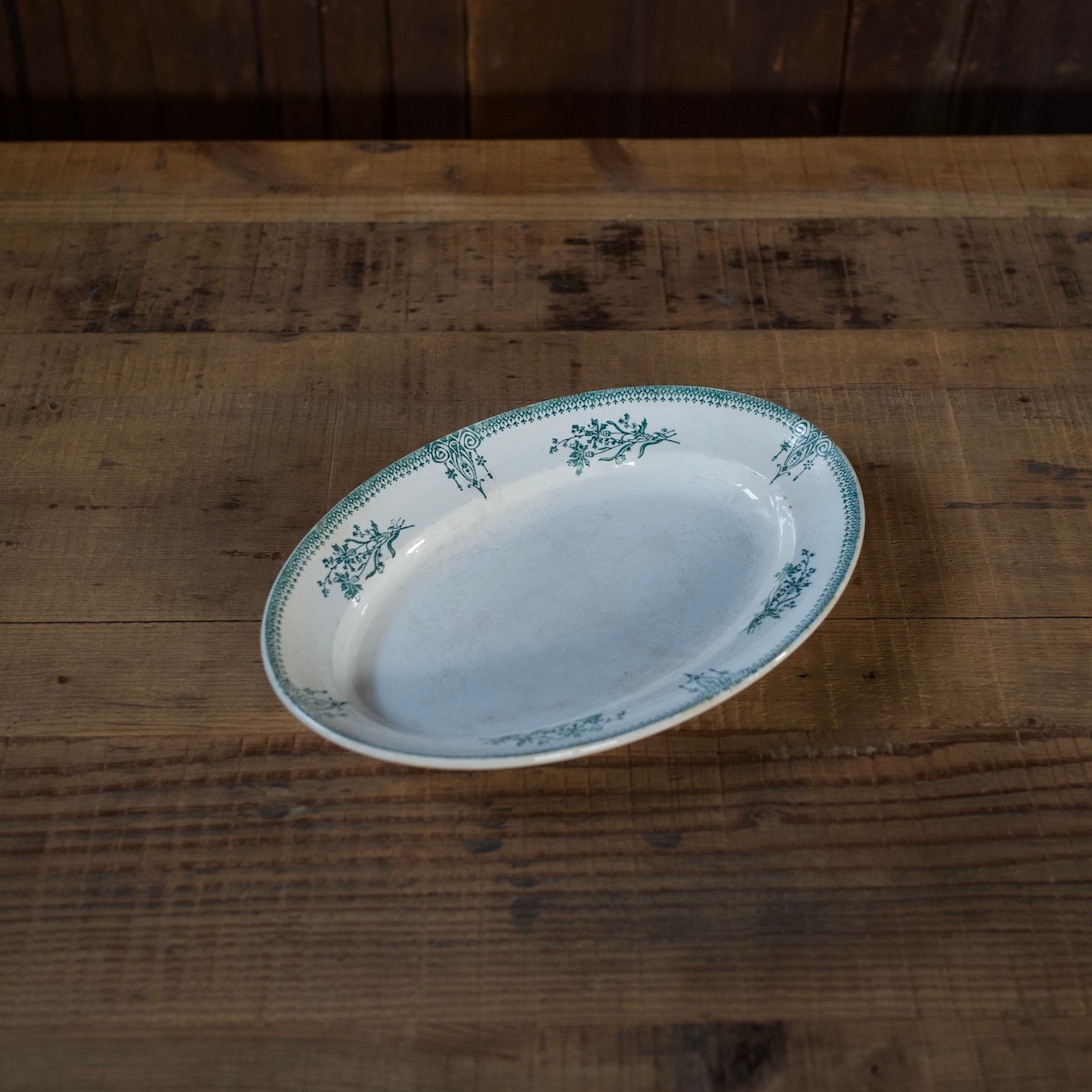 Saint Amand Oval Plate / サンタマン オーバル プレート〈 フランス食器・ 皿・フランスアンティーク・アンティークプレート・ブロカント・ヴィンテージ 〉113096