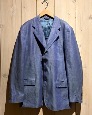【a.k.a.C.a.k.a vintage】“MOSCHINO” Vintage Loose Linen Tailored Jacket