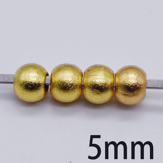 5mm金メッキ銅ビーズブレスレット用アクセサリー 추천