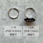 ミニスワッグ付き・ホリデージュエリー3点セット｜イヤーアクセ＆リング2点｜No.7