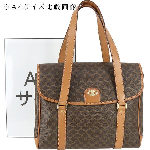 Vintage CELINE セリーヌ ハンドバッグ マカダム PVC キャンバス