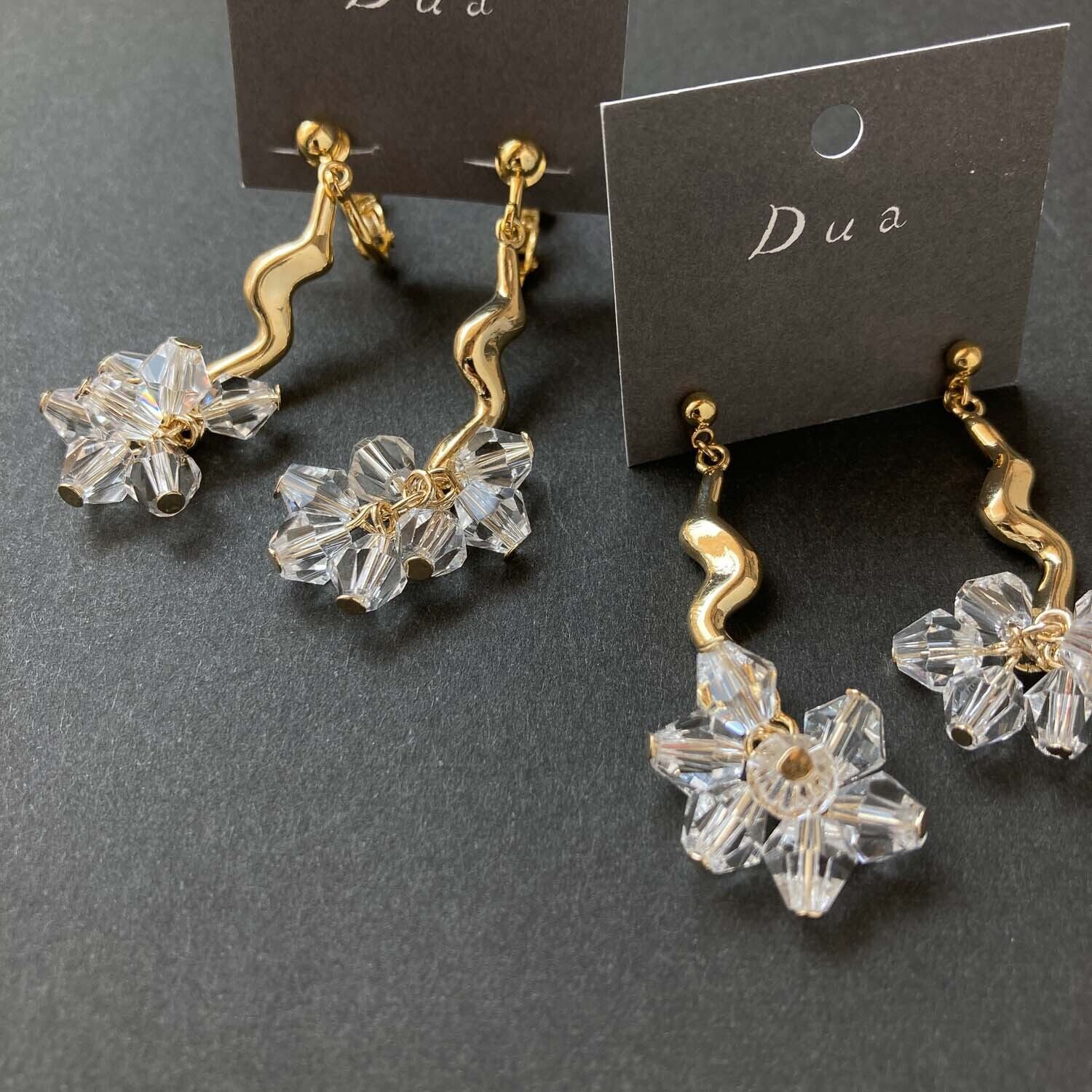 ジグザグビジューが揺れる〈ピアス/イヤリング〉 | Dua-アクセサリー