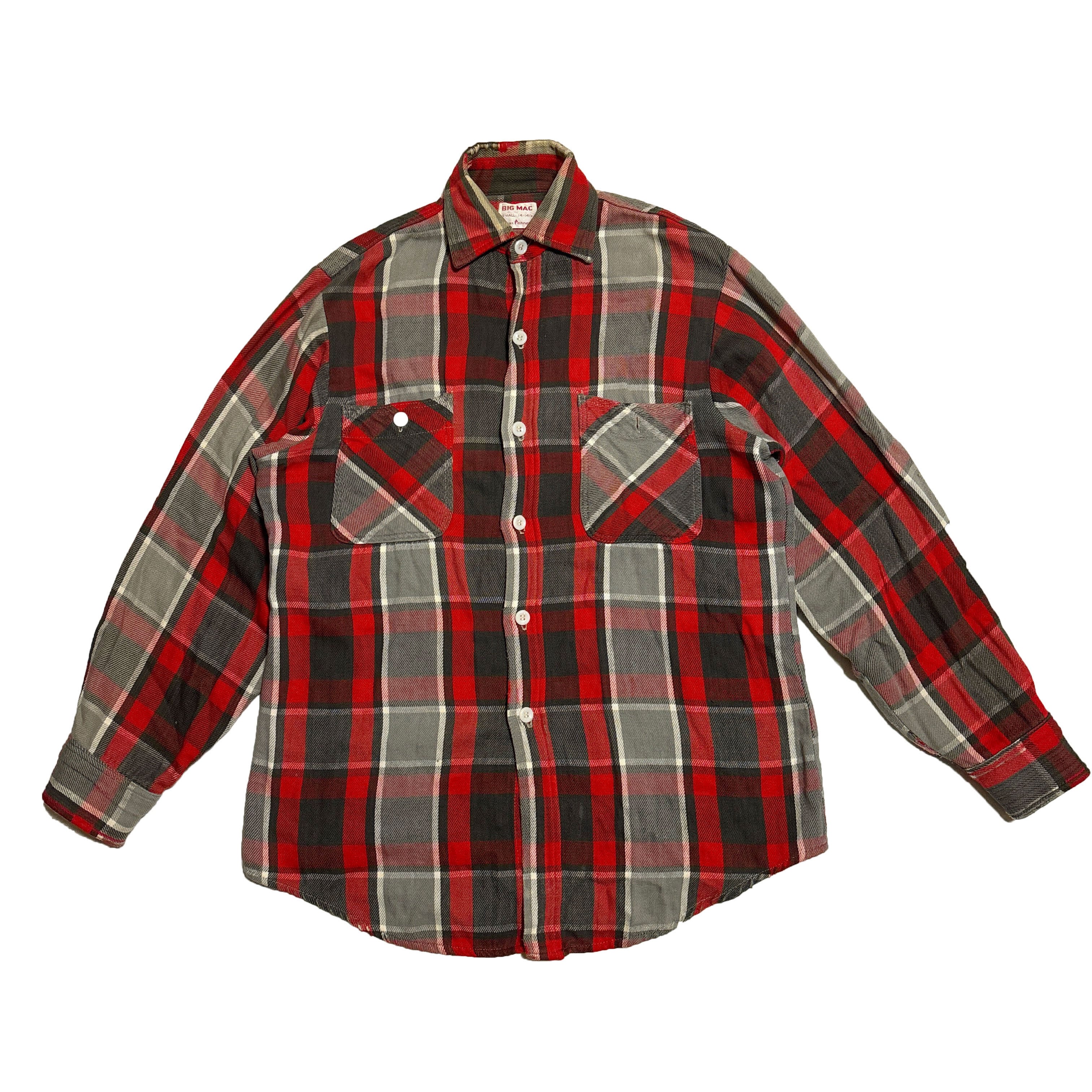 60s BIG MAC heavy check flannel shirt | Hoffman Vintage Club 