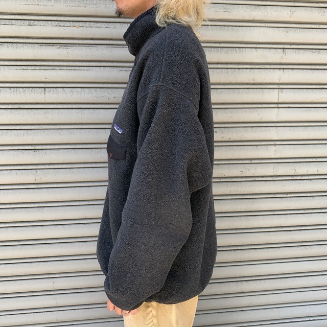 00s メキシコ patagonia シンチラスナップT フリース グレー XL