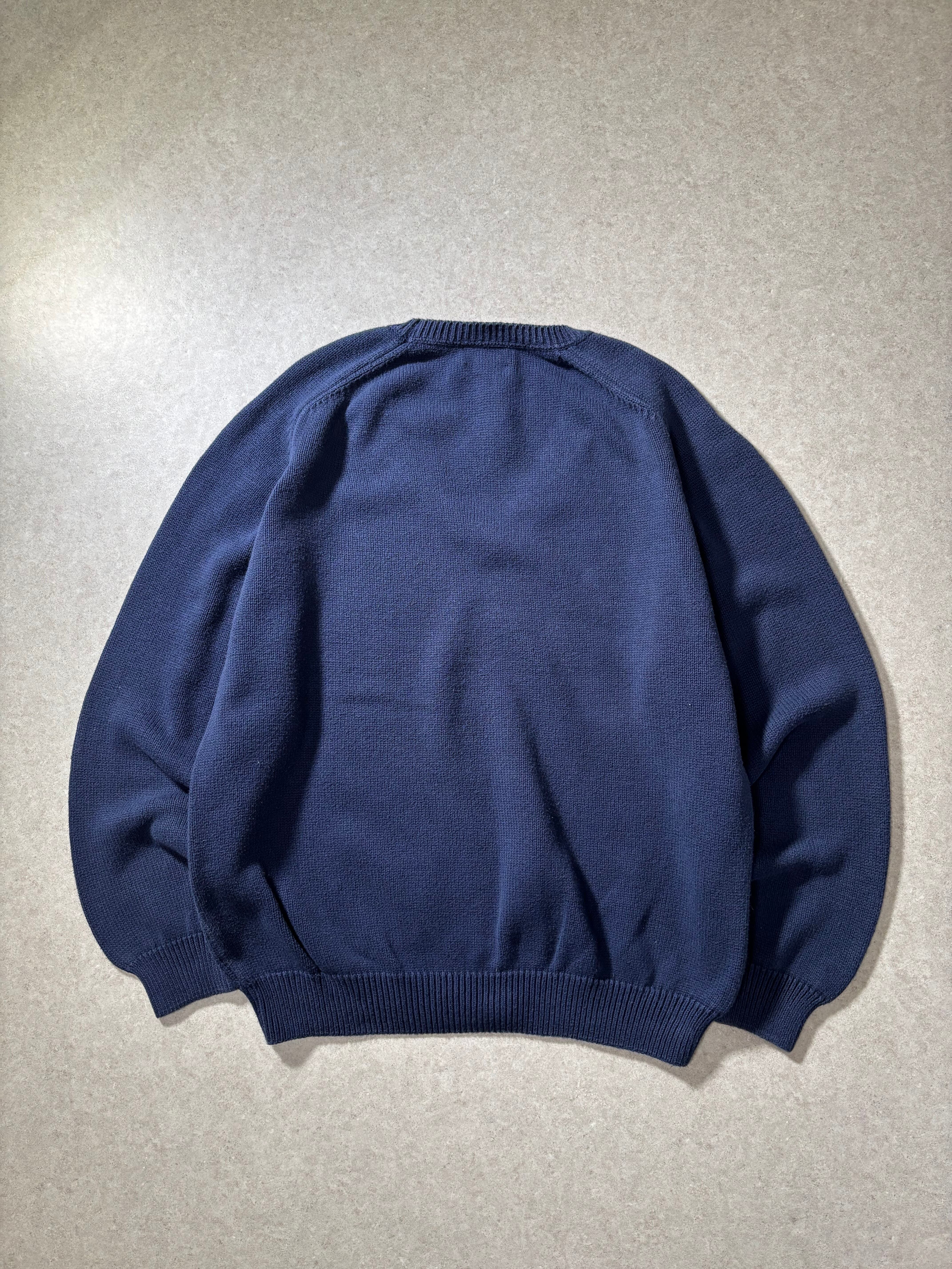 90s LANDS'END drifter cotton knit made in USA | 古着屋2000