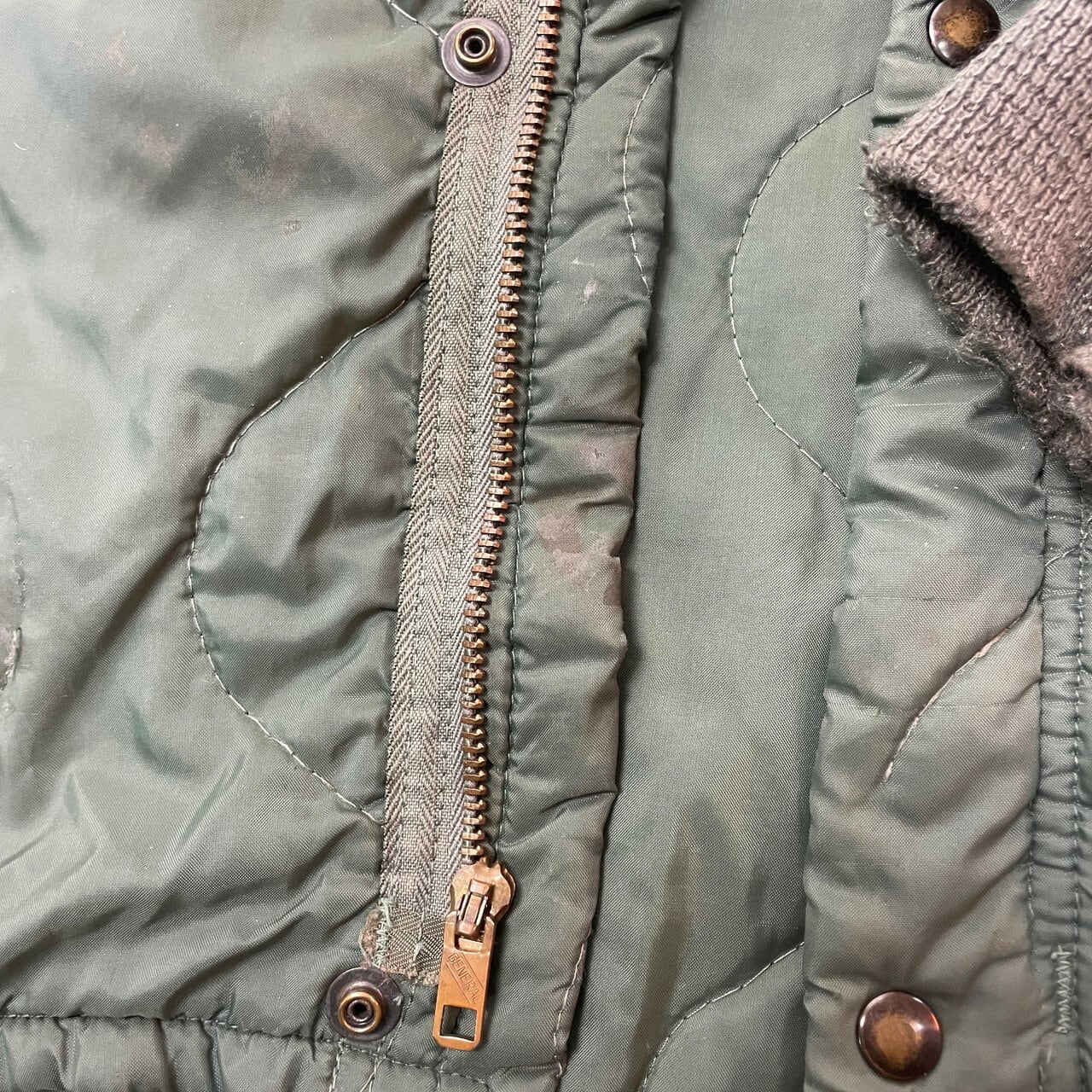 70s USAF CWU-9/P ライナー キルティングジャケット 75年納品 70年代 U.S.AIR FORCE 米軍実品 CWU 9/P キルティング