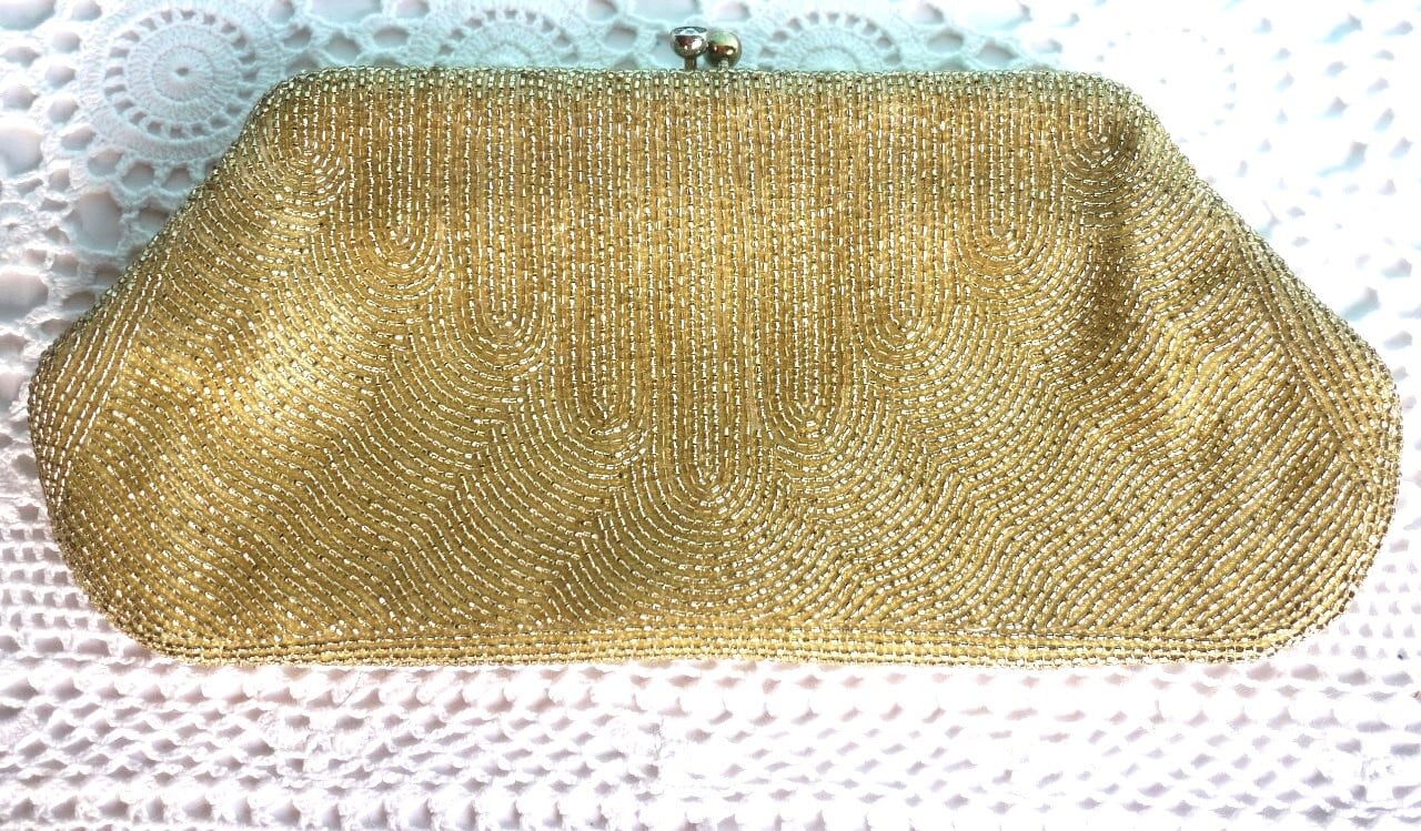 ゴールドビーズ クラッチバッグ Debbie | こりすのパン屋Base店 （世界