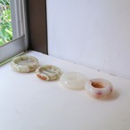 グリーンホワイトストライプのジュエリートレイb