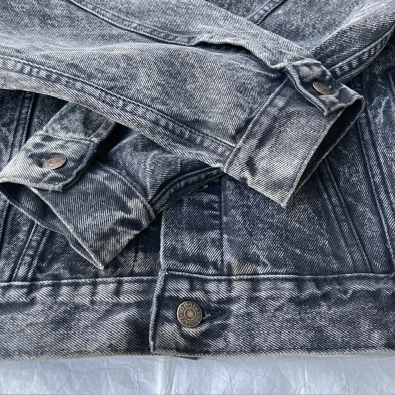 Levi’s 70507-0253 デニムジャケット ブラック USA製 M ② 画像7