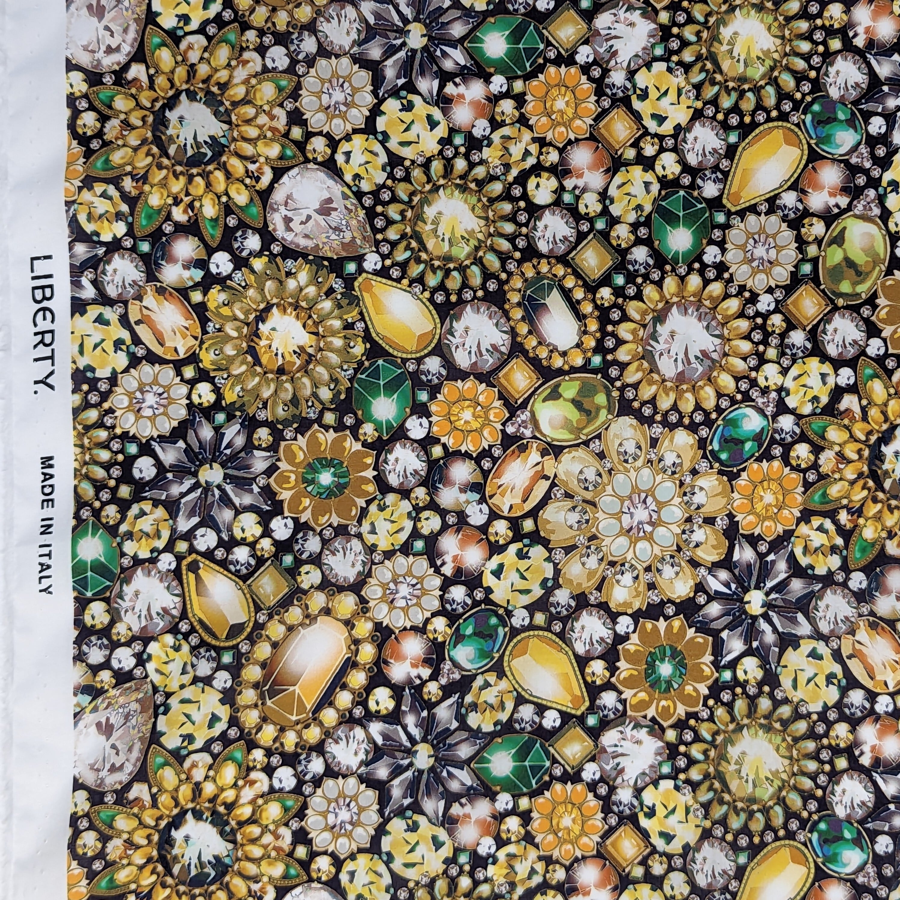 ◆輸入 リバティ LIBERTY タナローン Liberty Sparkle Yellow リバティスパークル イエロー 約130×50cm