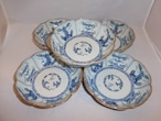 伊万里染付柿右衛門手なます皿(５客) Imari Blue&white porcelain five Namasu plates 