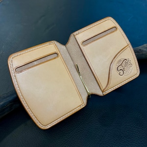 Bluesunshinetrading×6Tleatherworksコラボ【マネークリップ】Natural