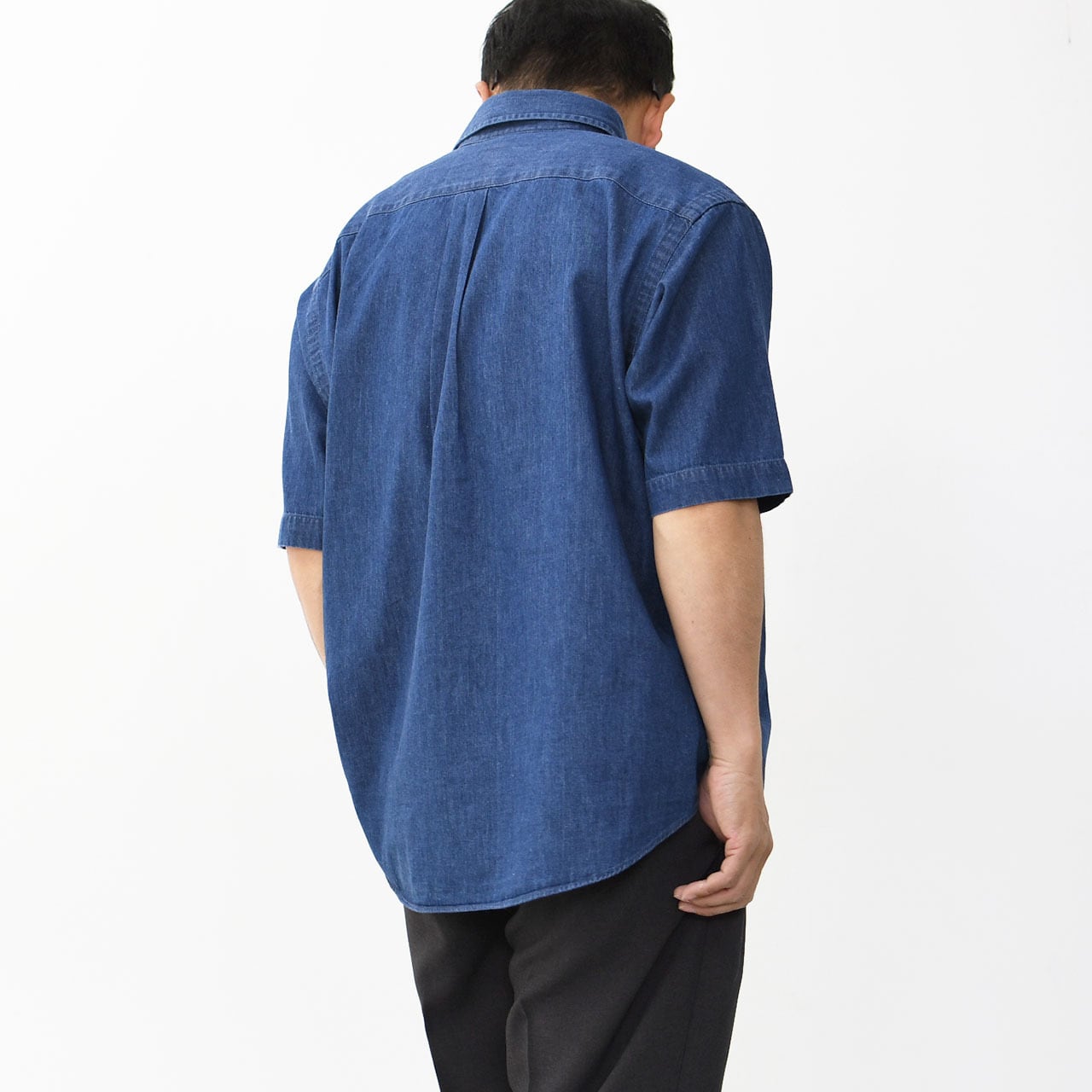 DANTON [ダントン] M DENIM DUNGAREE B.D. S/S SHIRT [DT-B0337DUG