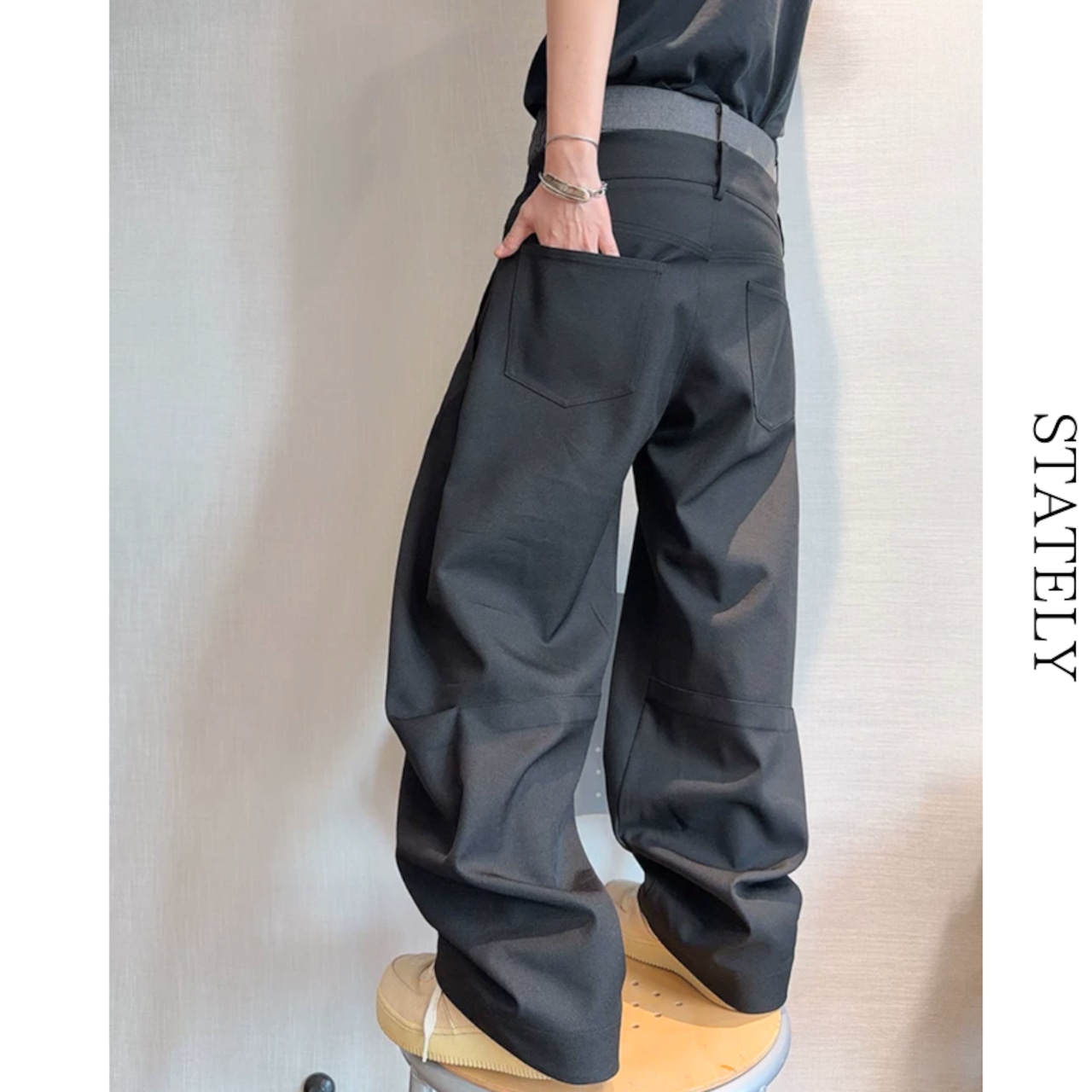 Double Waist バレルパンツ_B21・画像6