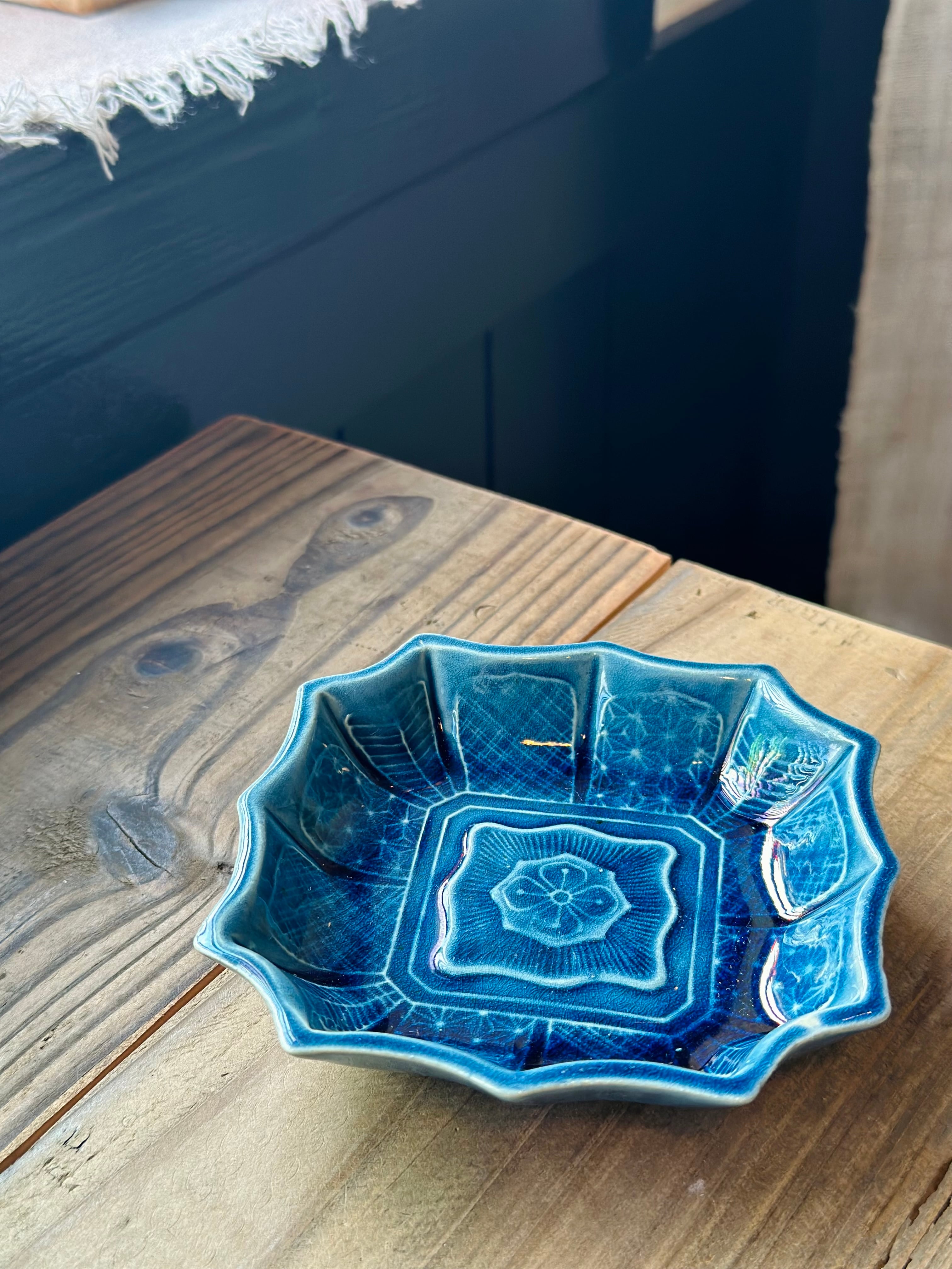 再入荷】珉平焼 十二角 瑠璃釉小皿 | Antique Shop Soukodo