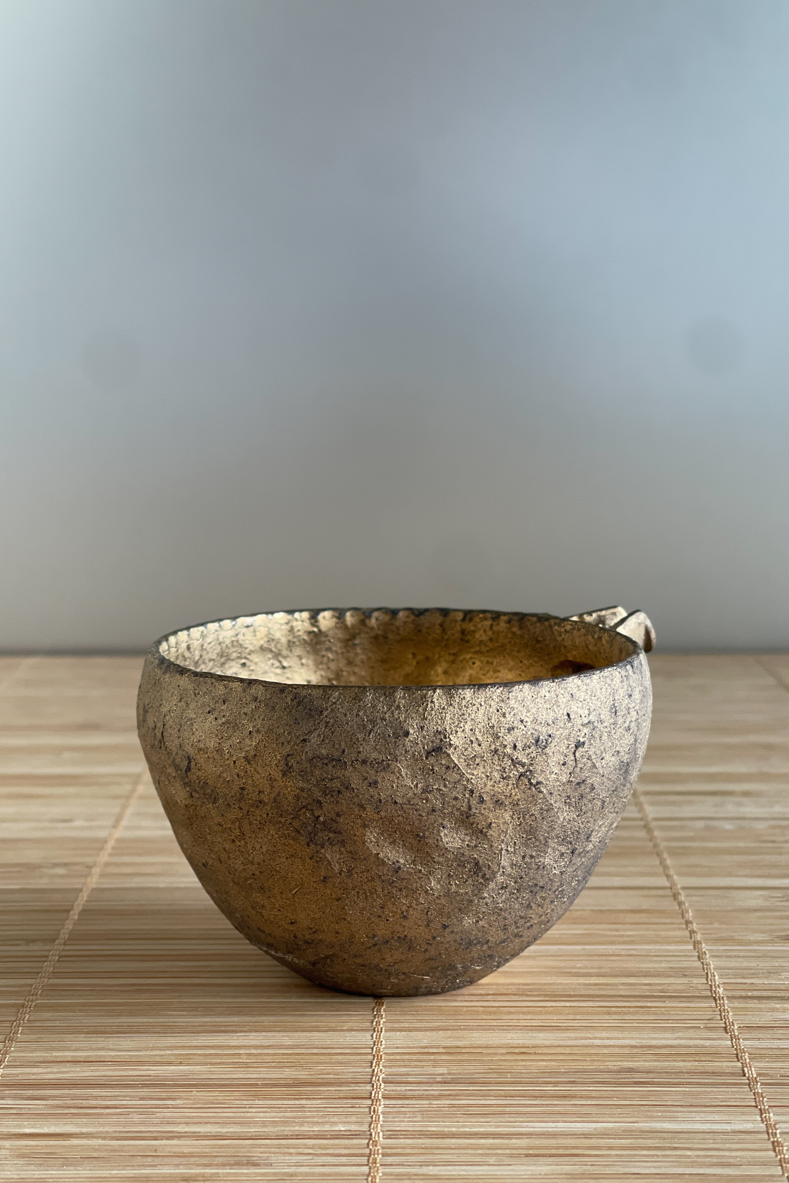金彩焼締片口 村上躍 作 MY26_41 | web-shop MITATE