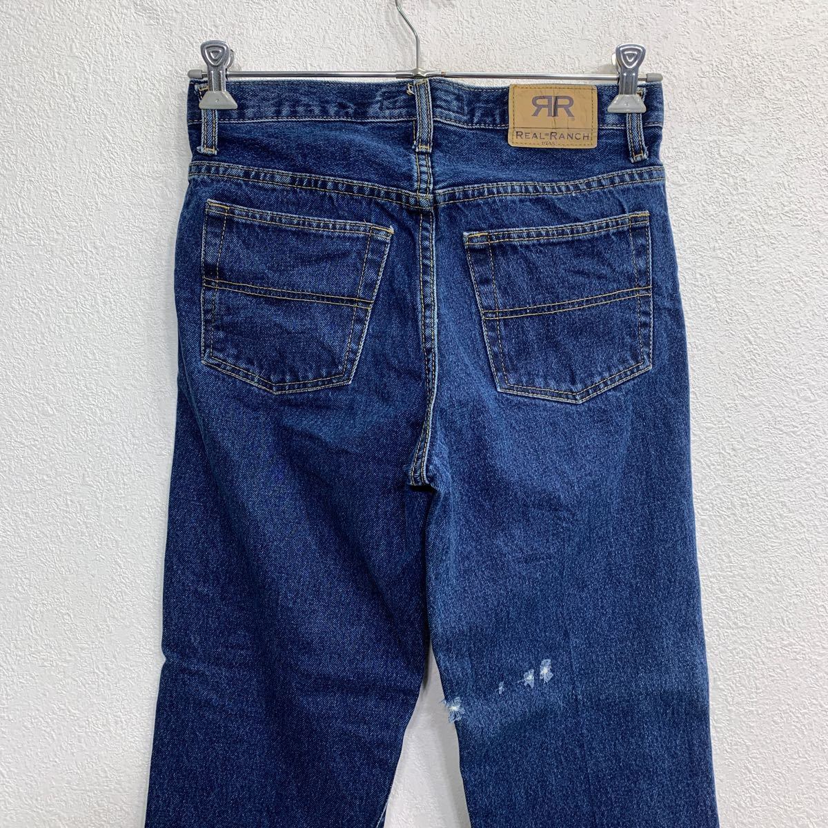 REAL RANCH デニムパンツ W30 リアルランチ インディゴ コットン 古着
