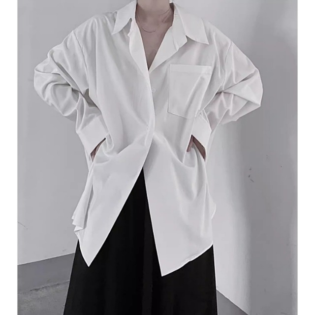 Back slit shirt C0269