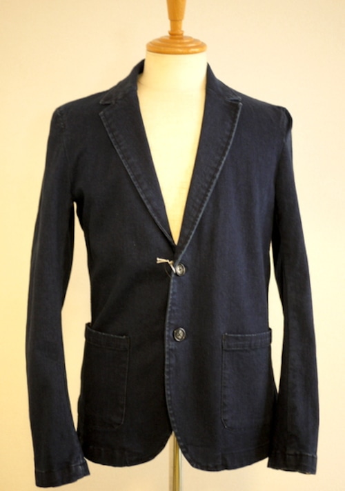 Stretch Denim Tailored Jacket　DarkIndigo