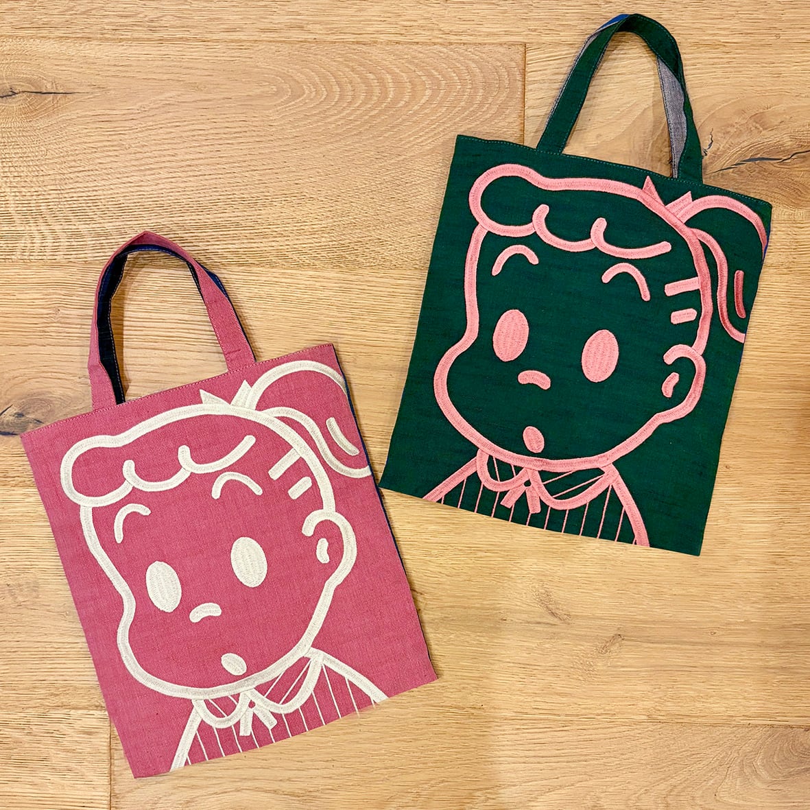 OSAMU GOODS x HARAPPA flat tote