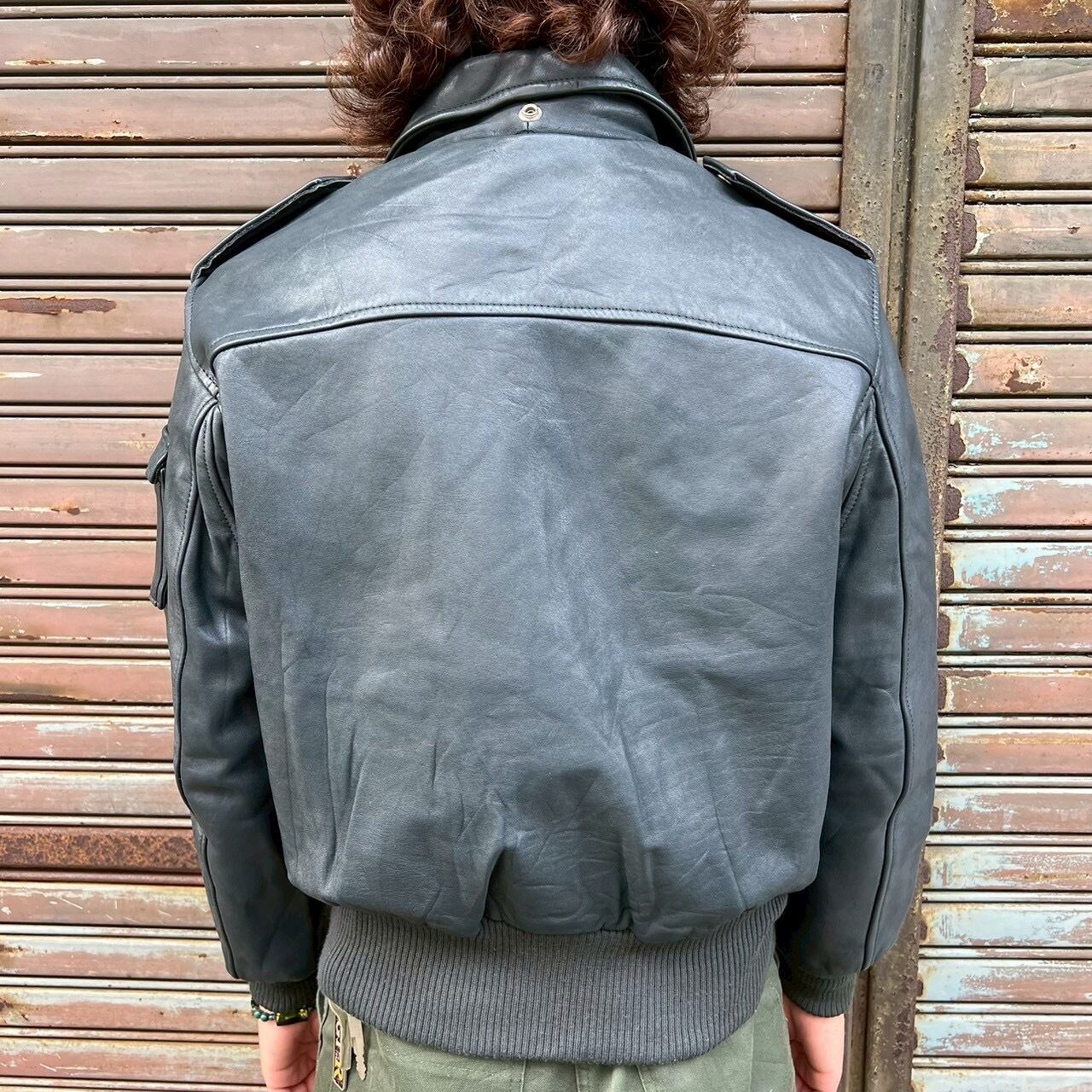 90s LUV+LEE COLLECTION A-2 フライトジャケット レザージャケット 本