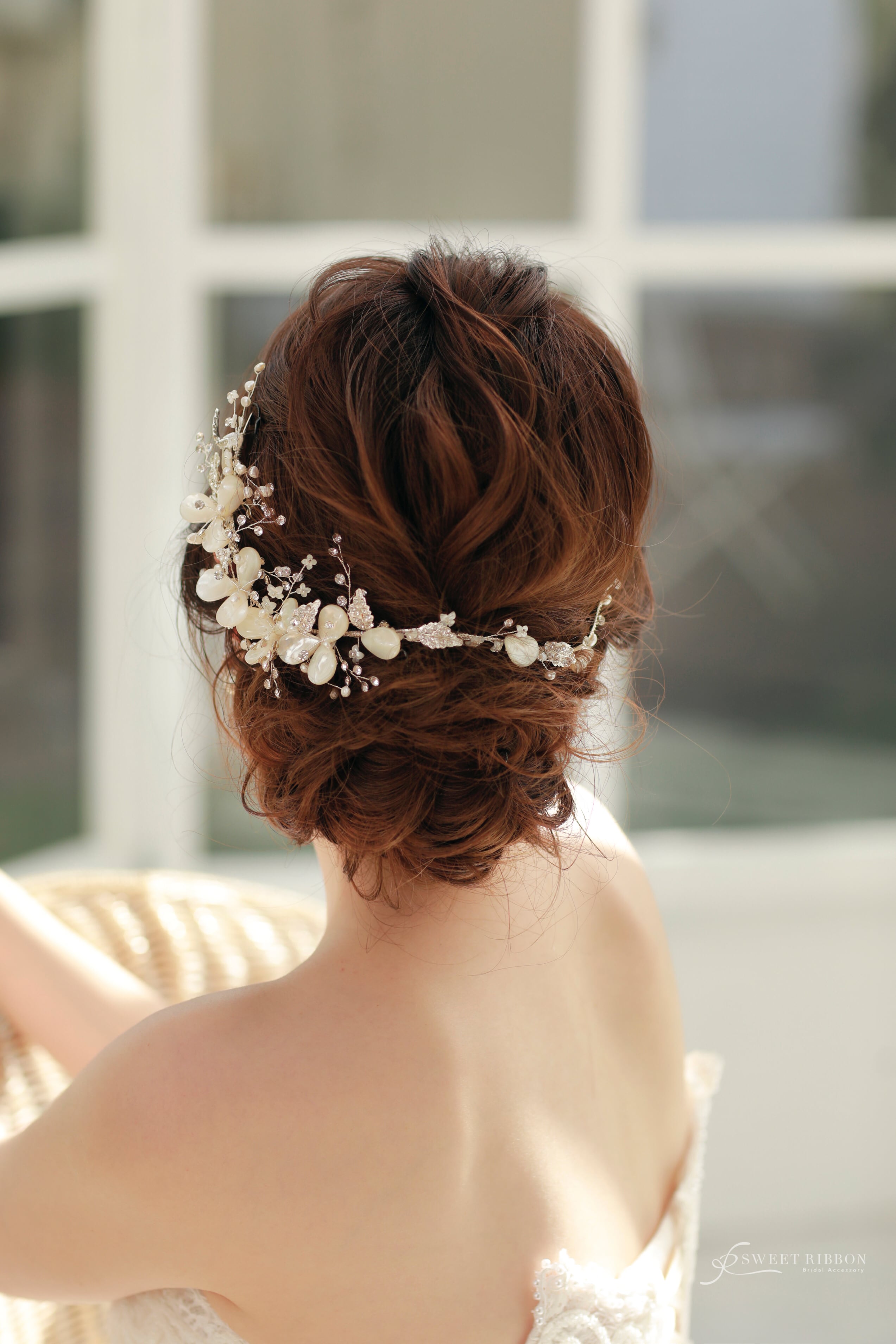 ヘアコーム 結婚式 髪飾り コーム 花嫁ウェディング ヘアアクセサリー 