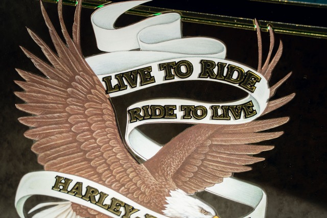 Official Harley Davidson Vintage Mirror Sign