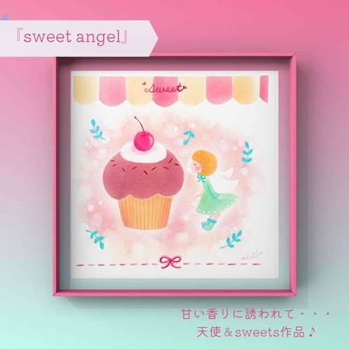 パステルアート通信講座[4]『sweet angel』描き方レシピセット&動画レッスン付き