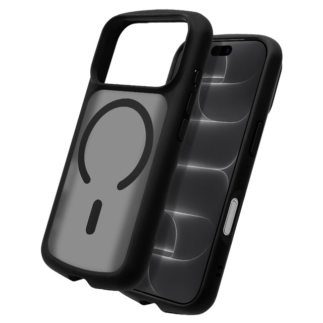 ラスタバナナ ケース iPhone18Pro 17Pro 共用 ハイブリッド BLACK STONE Armor ブラック 9625IP6BBSTBK