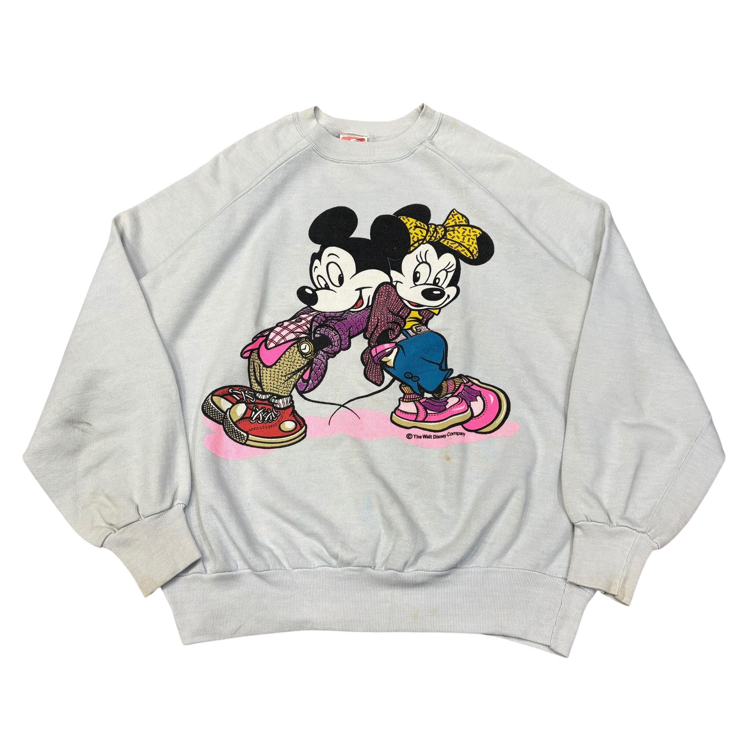 【古着】80's 〜90's Disney Mickey & Minnie Sweat