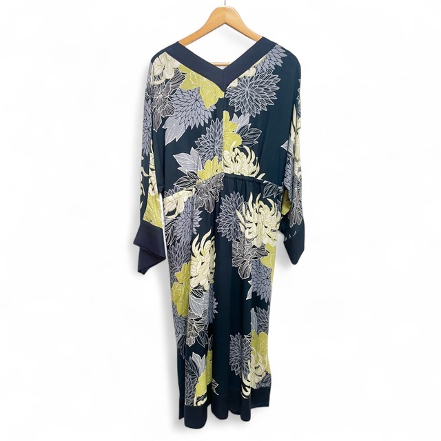 夏菊 浴衣ならいワンピース ブラック