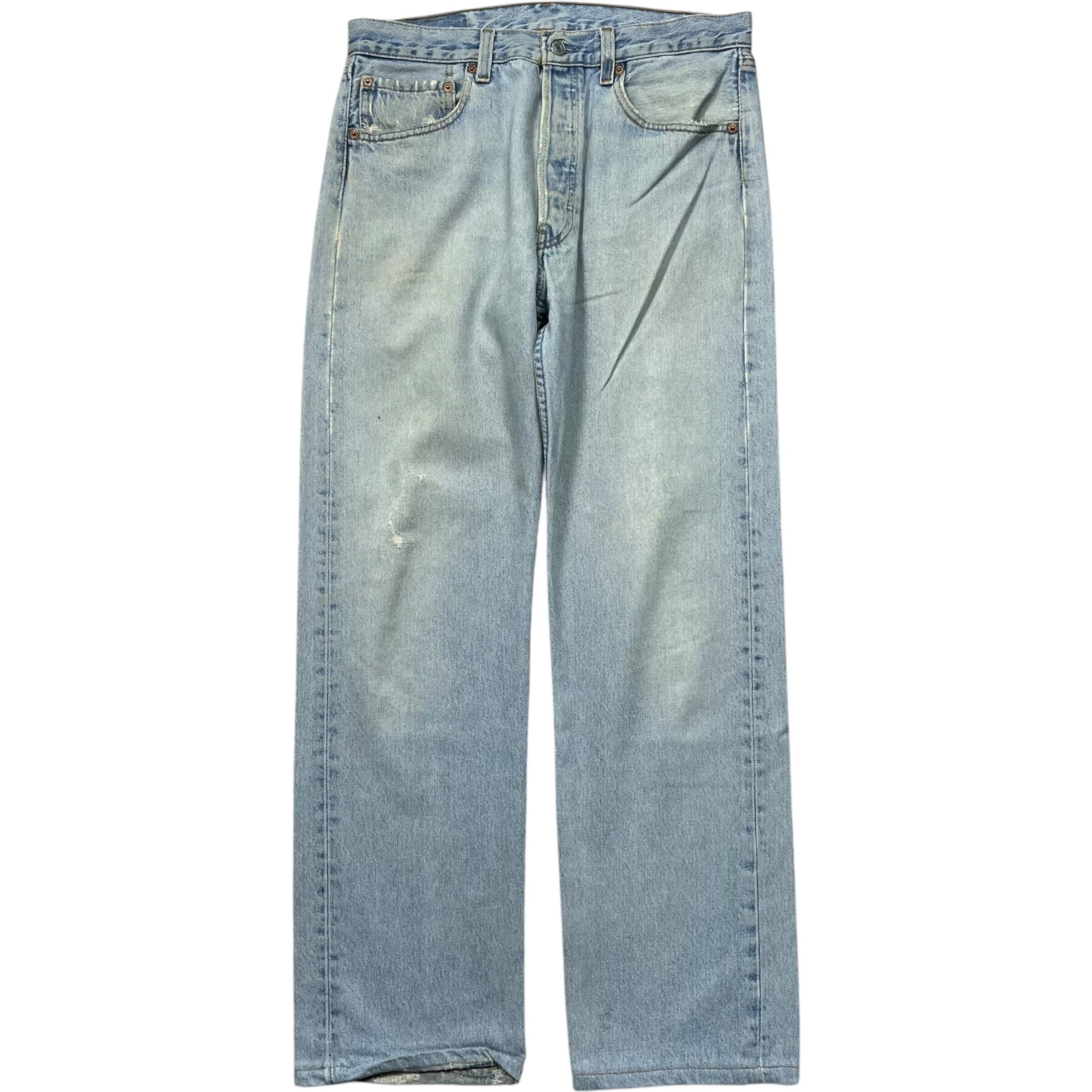 《実寸 W32L29》 Levi's リーバイス 501 デニムパンツ ストレート USA製 90年代 vintage no.6036