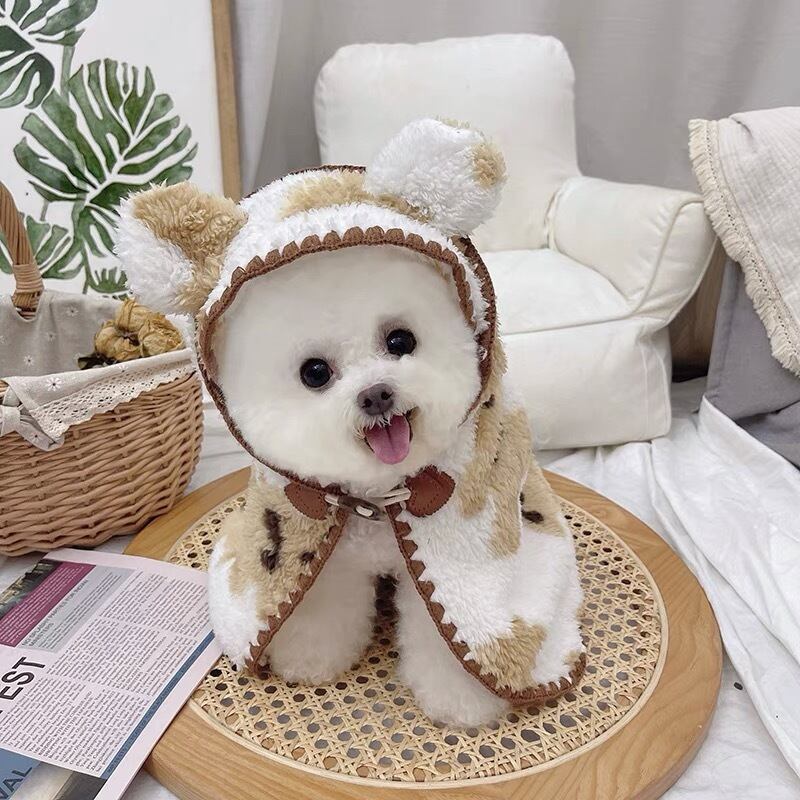 再入荷 即納 1 3日でお届け くま 耳 ブランケット 2サイズ Ey05 犬の服 ペット 犬服 犬 Dog ネコ ドックウェア かわいい おしゃれ Eyes Line アイズライン 犬服 ドッグウェア
